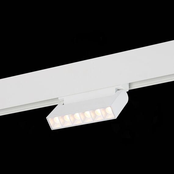 ST LUCE ST364.536.06 Магнитный трековый светильник белый LED 1*6W 3000K 532Lm Ra>80 36° IP20 L120xW22xH108 4, изображение 6