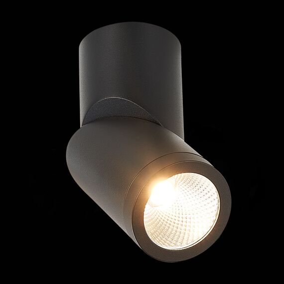 ST LUCE ST650.432.10 Светильник потолочный Черный LED 1*10W 3000K 800Lm Ra>90 38° IP44 D62xH151 165-265V, изображение 5