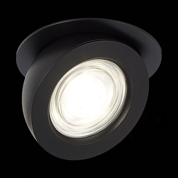 ST LUCE ST654.438.10 Светильник встраиваемый. Черный LED 1*10W 3000K 850Lm Ra>90 38° IP20 D109xH60 180-240V, изображение 5