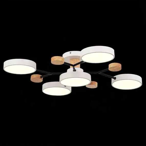 EVOLUCE SLE6006-502-05 Светильник потолочный Белый/Белый LED 5*12W 3000K/4500K/6000K, изображение 3