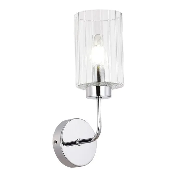 EVOLUCE SLE1127-101-01 Светильник настенный Хром/Прозрачный E14 1*40W
