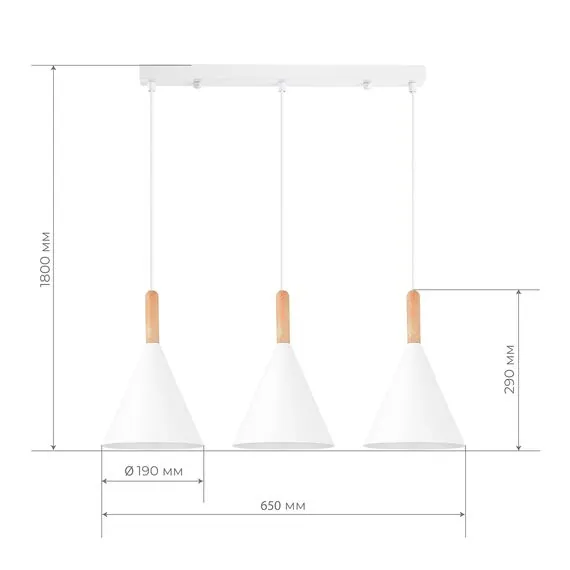 EVOLUCE SLE1255-503-03 Светильник подвесной Белый/Белый E27 3*40W, изображение 7