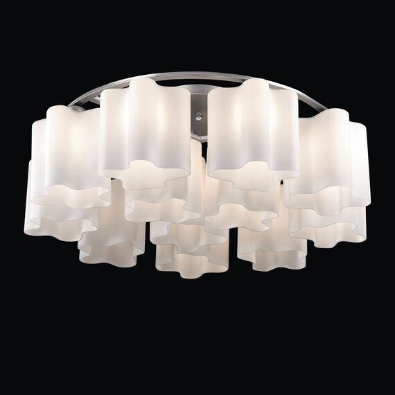 ST LUCE SL116.052.12 Люстра потолочная ST-Luce Серебристый/Белый E27 12*60W (из 2-х коробок), изображение 5