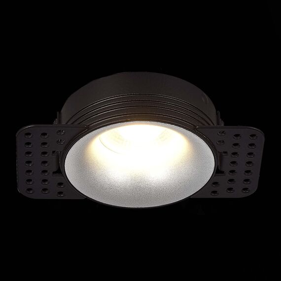 ST LUCE ST218.418.01 Светильник встраиваемый. Черный GU10 1*50W  IP20 D78xH30 165-265V Без ламп, изображение 4