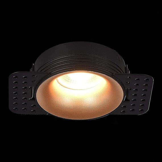 ST LUCE ST218.428.01 Светильник встраиваемый. Черный GU10 1*50W  IP20 D78xH30 165-265V Без ламп, изображение 3