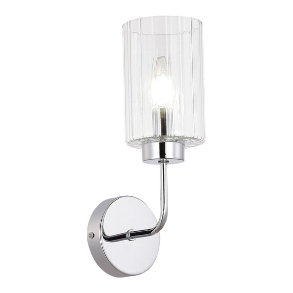 EVOLUCE SLE1127-101-01 Светильник настенный Хром/Прозрачный E14 1*40W