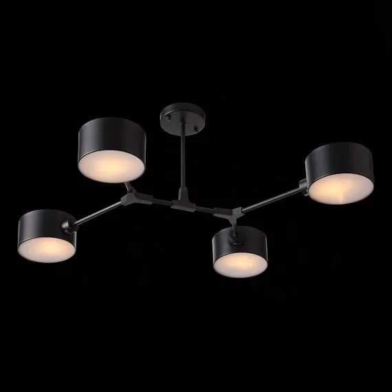 EVOLUCE SLE183402-04 Светильник потолочный Черный/Черный E14 4*60W, изображение 3