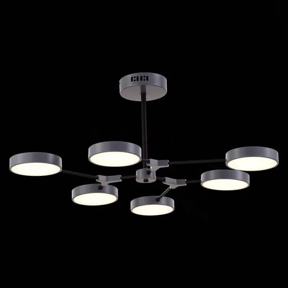 EVOLUCE SLE6003-702-06 Светильник потолочный Серый, Черный/Серый LED 6*10W, изображение 5
