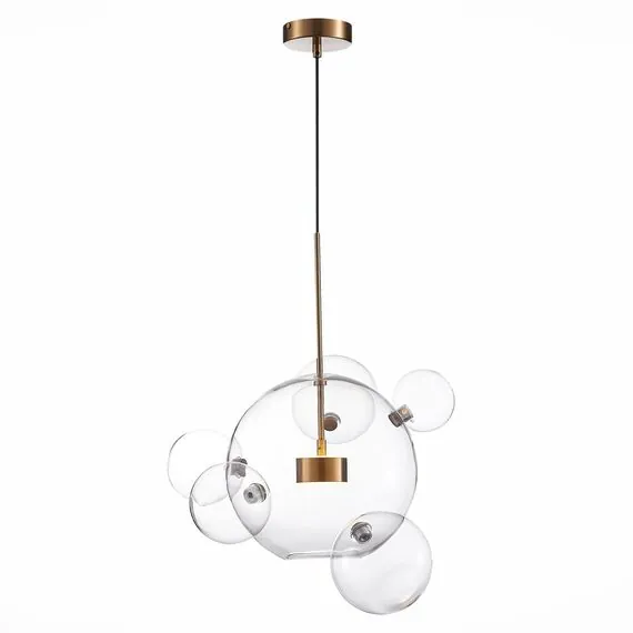 ST LUCE SL1133.213.01 Светильник подвесной ST-Luce Латунь/Прозрачный LED 1*14W 3000K