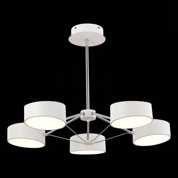 EVOLUCE SLE6005-502-05 Светильник потолочный Белый, Хром/Белый LED 5*10W, изображение 5