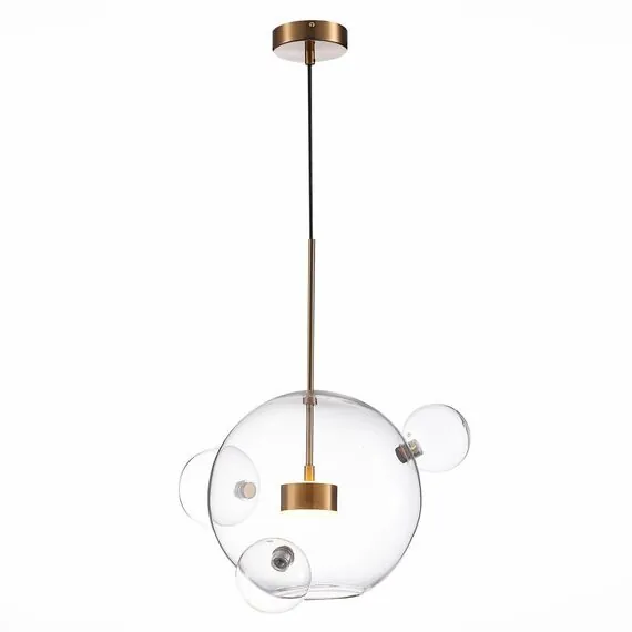 ST LUCE SL1133.203.01 Светильник подвесной ST-Luce Латунь/Прозрачный LED 1*14W 3000K