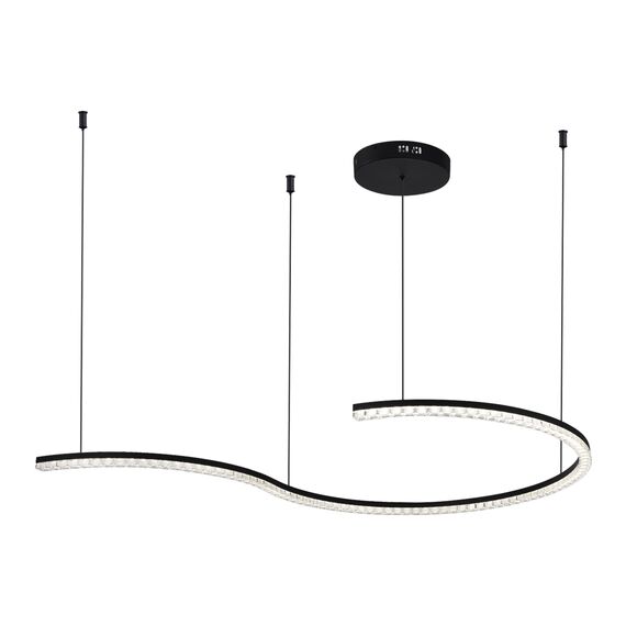 ST LUCE SL1018.403.01 Светильник подвесной ST-Luce черный/прозрачный LED 1*65W 4000K