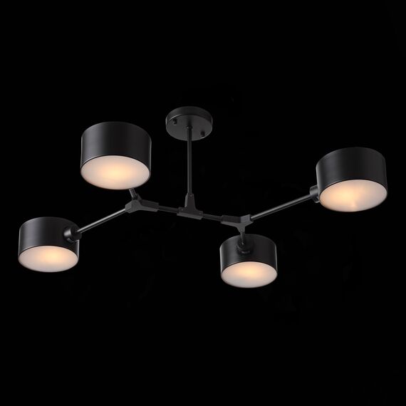 EVOLUCE SLE183402-04 Светильник потолочный Черный/Черный E14 4*60W, изображение 3