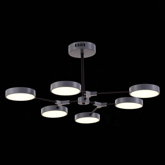 EVOLUCE SLE6003-702-06 Светильник потолочный Серый, Черный/Серый LED 6*10W, изображение 5
