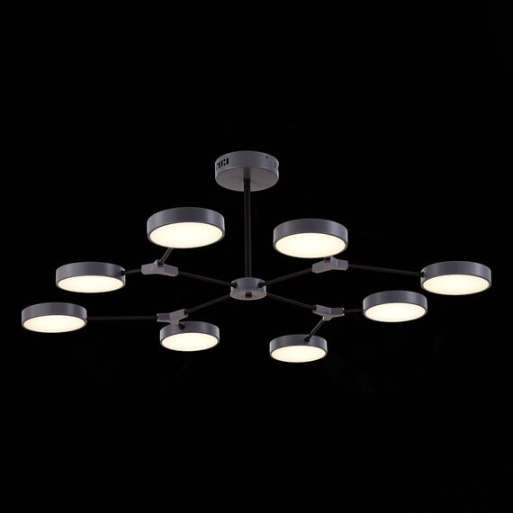 EVOLUCE SLE6003-702-08 Светильник потолочный Серый,Черный/Серый LED 8*10W, изображение 5