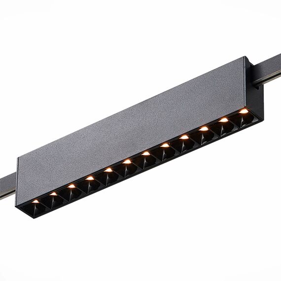 ST LUCE ST816.406.12 Магнитный трековый светильник FARM Черный LED 1*12W 3000K 609Lm Ra90 40 IP20 L232xW24xH