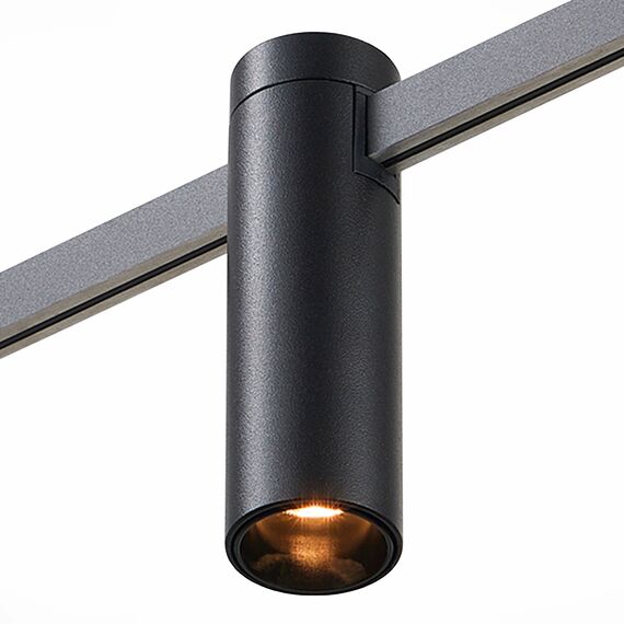 ST LUCE ST810.406.05 Магнитный трековый светильник FARM Черный LED 1*5W 3000K 227Lm Ra90 60 IP20 D35xH112 24