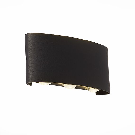 ST LUCE SL089.401.06 Светильник уличный настенный ST-Luce Черный кварцевый LED 6*1W 4000K