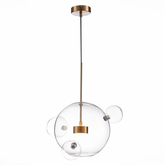ST LUCE SL1133.203.01 Светильник подвесной ST-Luce Латунь/Прозрачный LED 1*14W 3000K