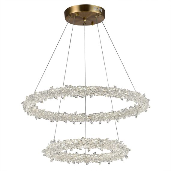 ST LUCE SL6105.203.02 Люстра подвесная ST-Luce Золотистый/Прозрачный LED 1*80W 3000 - 6500K