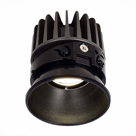 ST LUCE ST850.408.12 Светодиодный модуль SMART Черный LED 1*12W 2700K-6500K 960Lm Ra90 36° IP20 D69xH85 220