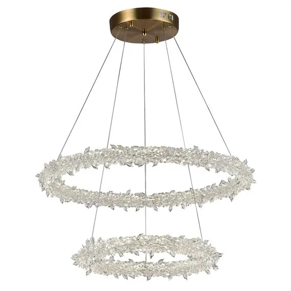 ST LUCE SL6105.203.02 Люстра подвесная ST-Luce Золотистый/Прозрачный LED 1*80W 3000 - 6500K