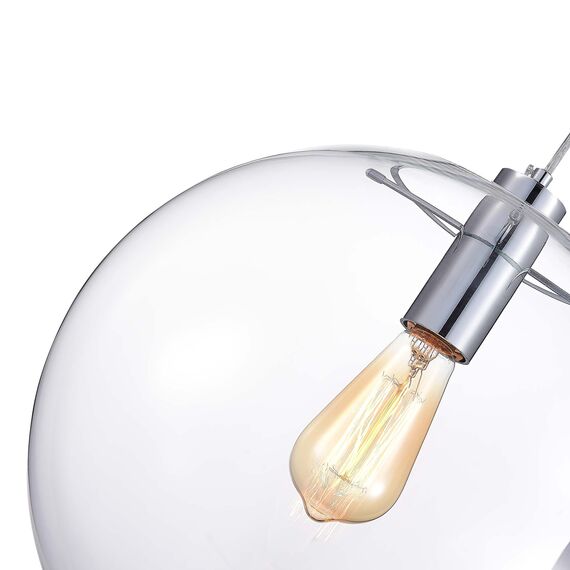 ST LUCE SL1056.113.01 Подвес ST-Luce Хром/Прозрачный E27 1*60W, изображение 3