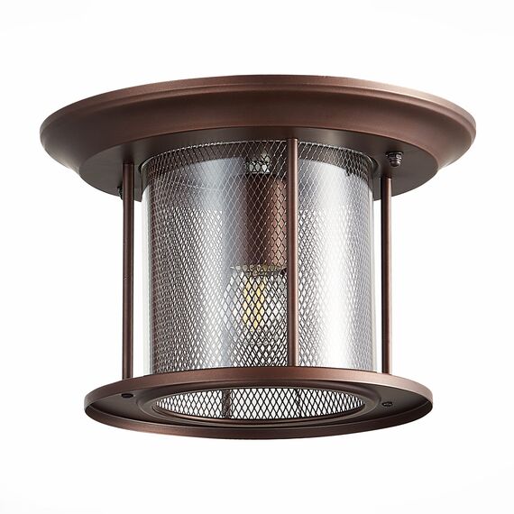 ST LUCE SL080.402.01 Светильник уличный потолочный ST-Luce Темный кофе/Прозрачный, Темный кофе E27 1*60W, изображение 2
