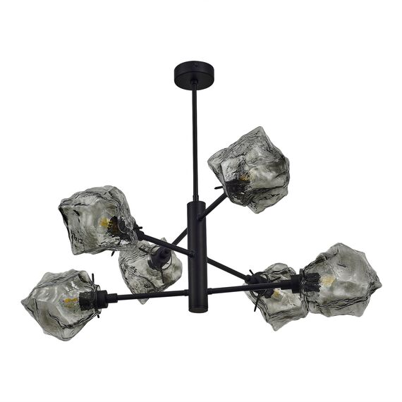 ST LUCE SL1175.402.06 Люстра потолочная ST-Luce Черный/Серо-зеленый E14 6*40W, изображение 3