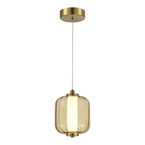 ST LUCE SL1193.303.01 Подвес ST-Luce Латунь/Янтарный LED 1*10,8W 3000K, изображение 4