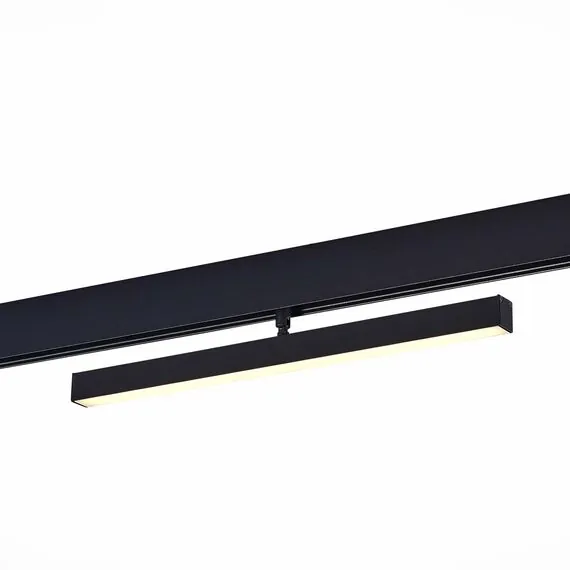 ST LUCE ST802.436.12 Магнитный трековый светильник Черный LED 1*12W 3000K 700Lm Ra>90 120° IP20 L405xW22,5xH