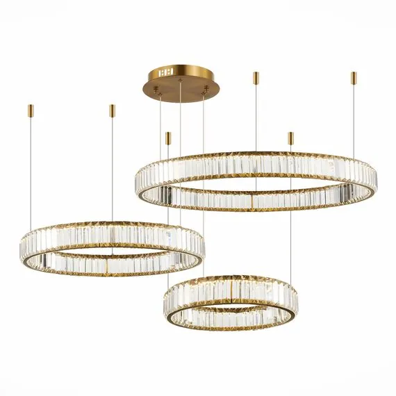 ST LUCE SL1622.313.03 Люстра подвесная ST-Luce Латунь/Прозрачный LED 1*122W 4000K