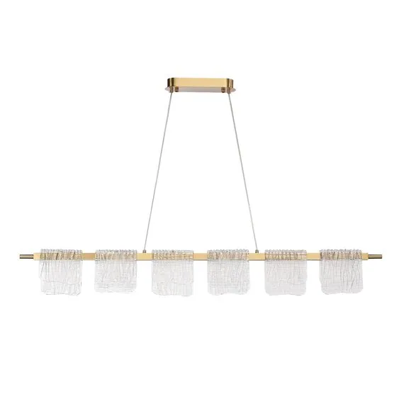 ST LUCE SL6021.203.36 Светильник подвесной ST-Luce золотистый/прозрачный LED 1*36W 4000K