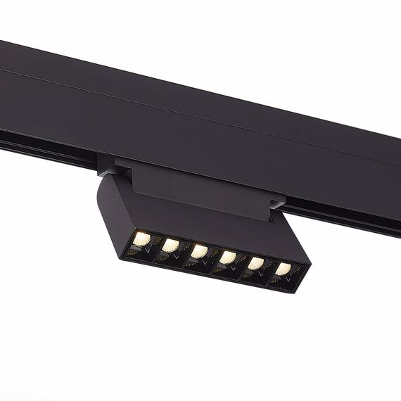 ST LUCE ST364.446.06 Магнитный трековый светильник Черный LED 1*6W 4000K 532Lm Ra>80 36° IP20 L120xW22xH108
