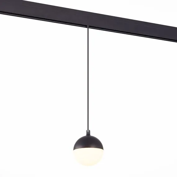 ST LUCE ST358.443.07 Магнитный трековый светильник подвесной Черный LED 1*7W 4000K 520Lm Ra>80 120° IP20 D90