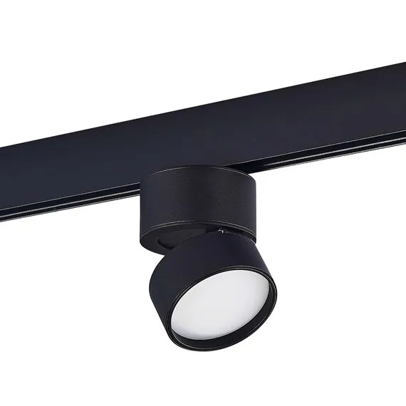 ST LUCE ST809.436.09 Магнитный трековый светильник Черный LED 1*9W 3000K 500Lm Ra>90 120° IP20 D85xH126 48V, изображение 2