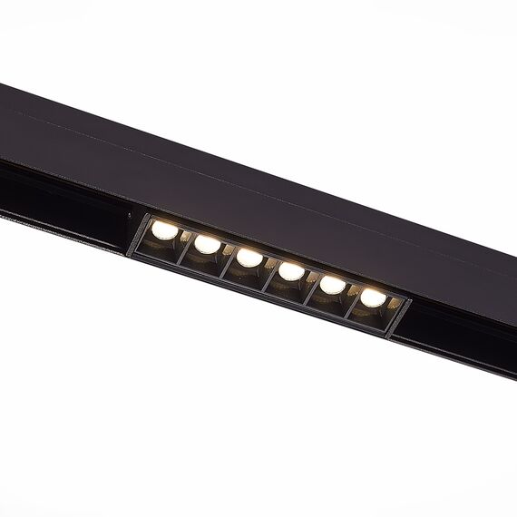 ST LUCE ST361.446.06 Магнитный трековый светильник Черный LED 1*6W 4000K 532Lm Ra>90 36° IP20 L115xW22xH44 4