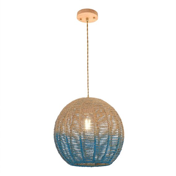 ST LUCE SL1514.623.01 Светильник подвесной ST-Luce Древесный/Бежевый,Синий E27 1*40W