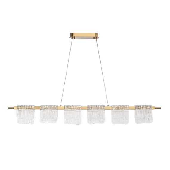 ST LUCE SL6021.203.36 Светильник подвесной ST-Luce золотистый/прозрачный LED 1*36W 4000K