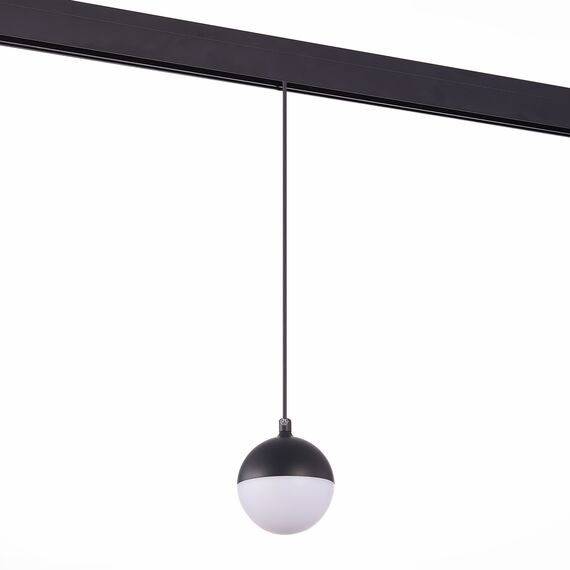 ST LUCE ST358.433.07 Магнитный трековый светильник подвесной Черный LED 1*7W 3000K 520Lm Ra>80 120° IP20 D90, изображение 2