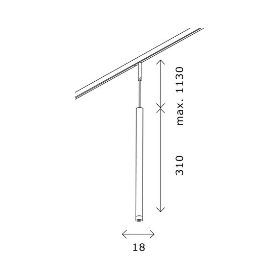 ST LUCE ST672.443.03 Магнитный трековый светильник Черный LED 1*3W 4000K 100Lm Ra>90 36° IP20 D18xH310 24V, изображение 12