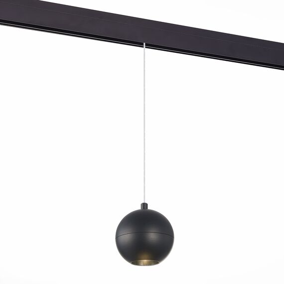 ST LUCE ST354.443.12 Магнитный трековый светильник подвесной Черный LED 1*12W 4000K 750Lm Ra>80 36° IP20 D10