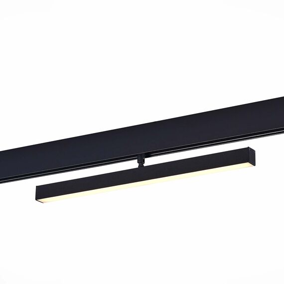 ST LUCE ST802.436.12 Магнитный трековый светильник Черный LED 1*12W 3000K 700Lm Ra>90 120° IP20 L405xW22,5xH