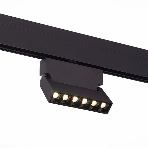 ST LUCE ST362.436.06 Магнитный трековый светильник Черный LED 1*6W 3000K 532Lm Ra>80 36° IP20 L120xW22xH134