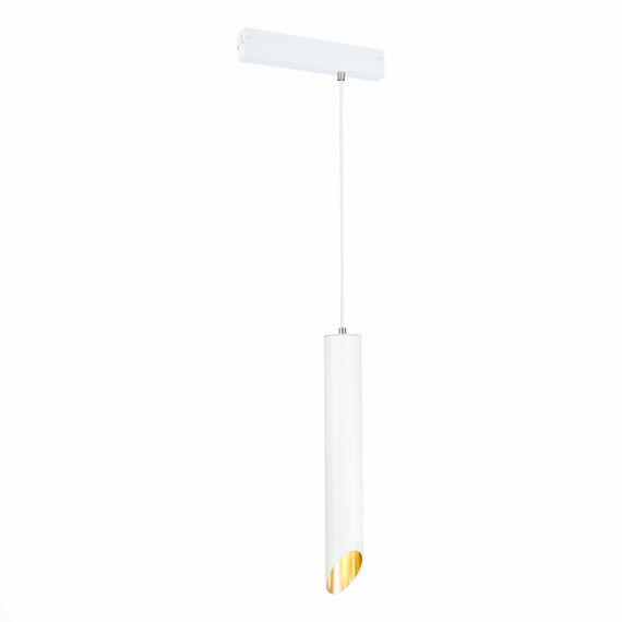 ST LUCE ST508.513.01 Светильник трековый Белый GU10 1*50W  IP20 D60xH400 180-240V Без ламп