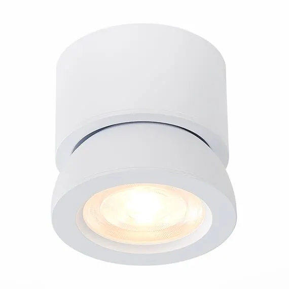 ST LUCE ST654.532.10 Светильник потолочный Белый LED 1*10W 3000K 850Lm Ra>90 38° IP20 D95xH96 180-240V, изображение 3