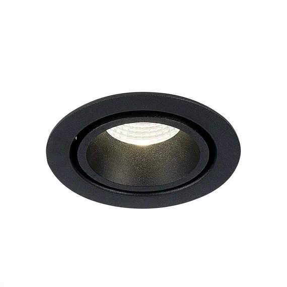 ST LUCE ST705.448.10 Светильник встраиваемый. Черный LED 1*10W 4000K 750Lm Ra>90 38° IP20 D102xH85 170-240V, изображение 4