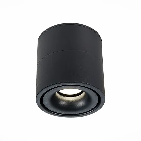 ST LUCE ST652.432.12 Светильник потолочный Черный LED 1*12W 3000K 1 000Lm Ra>90 36° IP20 D100xH105 170-240VV, изображение 2