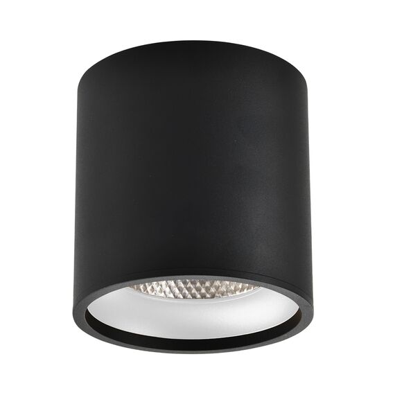 ST LUCE ST165.432.12 Светильник потолочный Черный LED 1*12W 3000K 840Lm Ra>90 36° IP44 D80xH85 85-265V