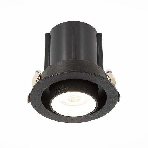 ST LUCE ST702.448.12 Светильник встраиваемый. Черный LED 1*12W 4000K 900Lm Ra80 24° IP20 D90xH92 180-240V, изображение 4